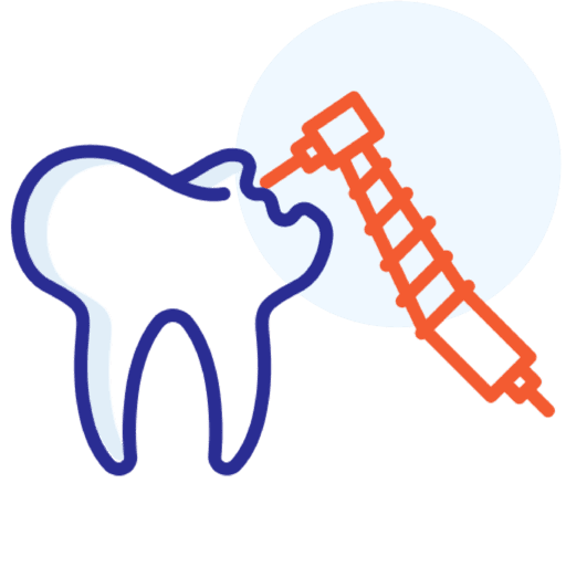 Dental filling icon by Loveland Dental Group